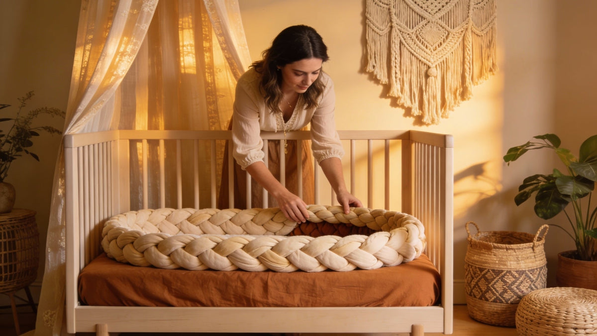 chambre enfant avec une tresse de lit