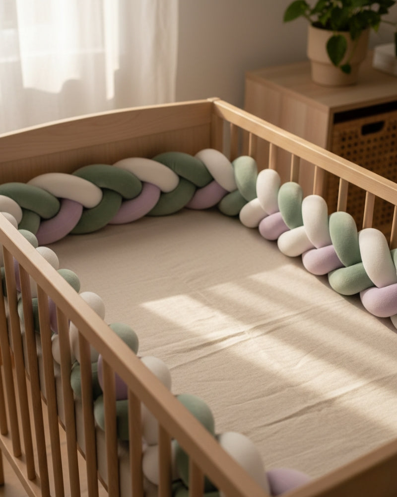 grosse tresse tour de lit pour enfant