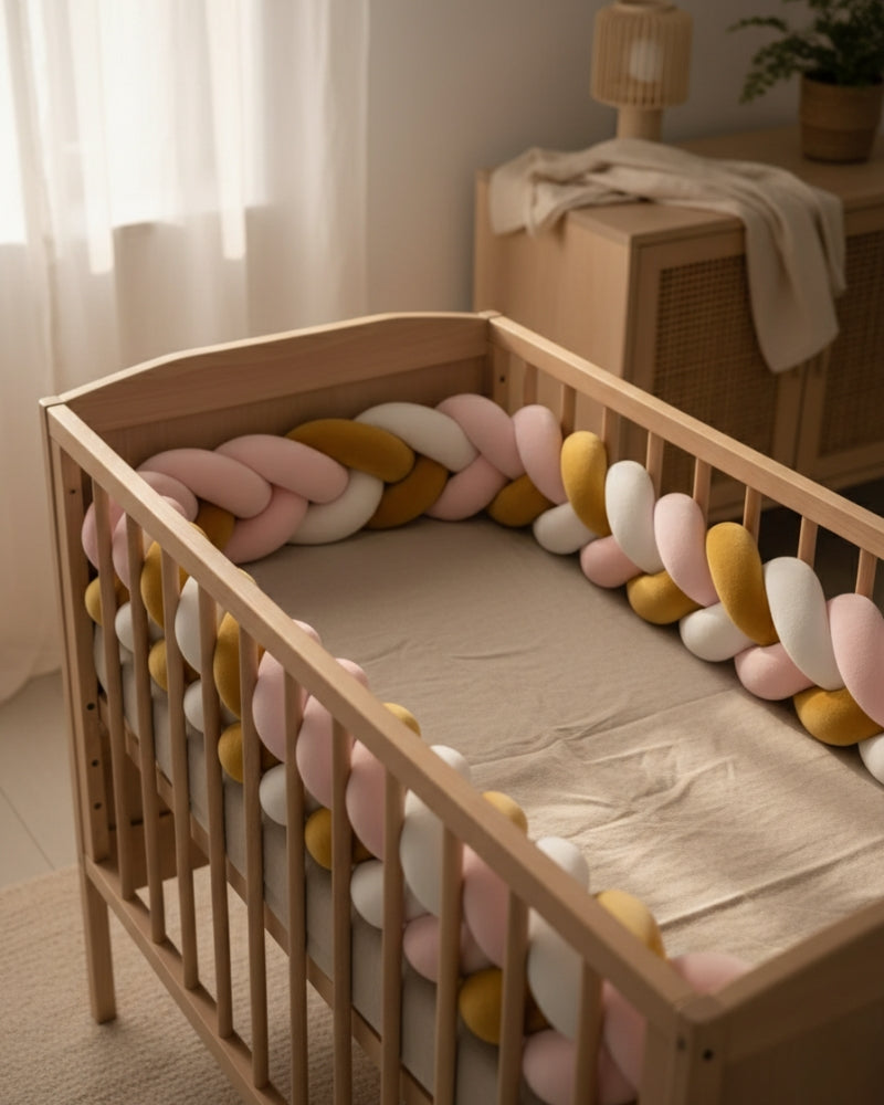 tour de lit tressé enfant pour enfant