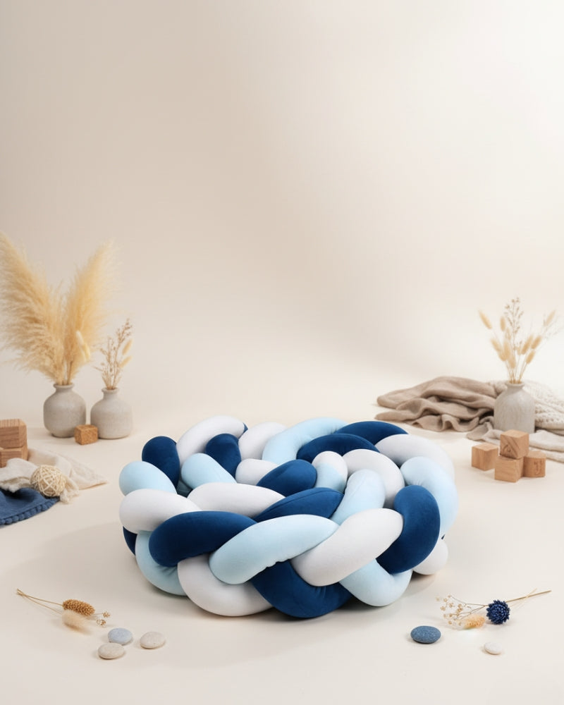 tour de lit tressé garcon