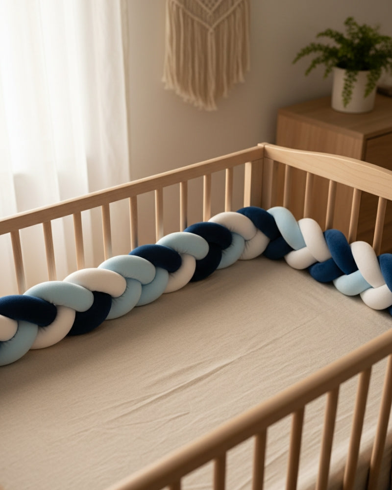 tour de lit tressé pour garcon